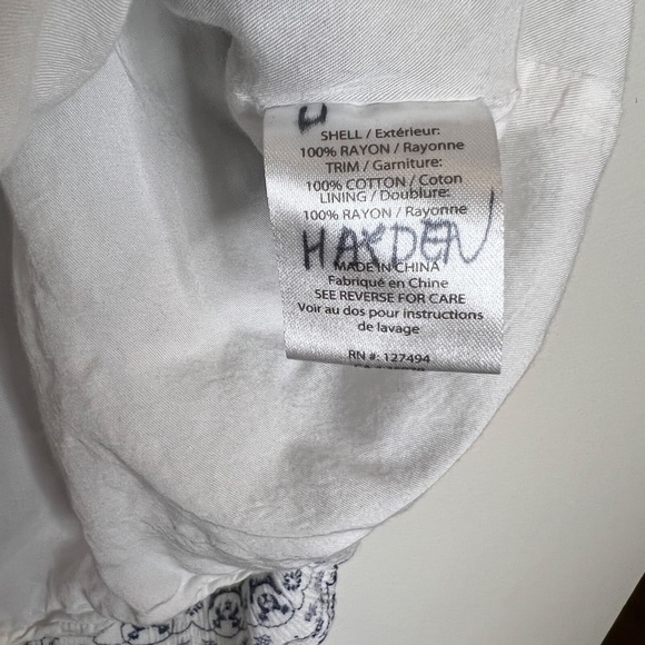 ❌ SOLD ❌ Heartloom Dress Ria Dress Mykonos Color White Blue Revolve Dress Size S - Picture 7 of 9